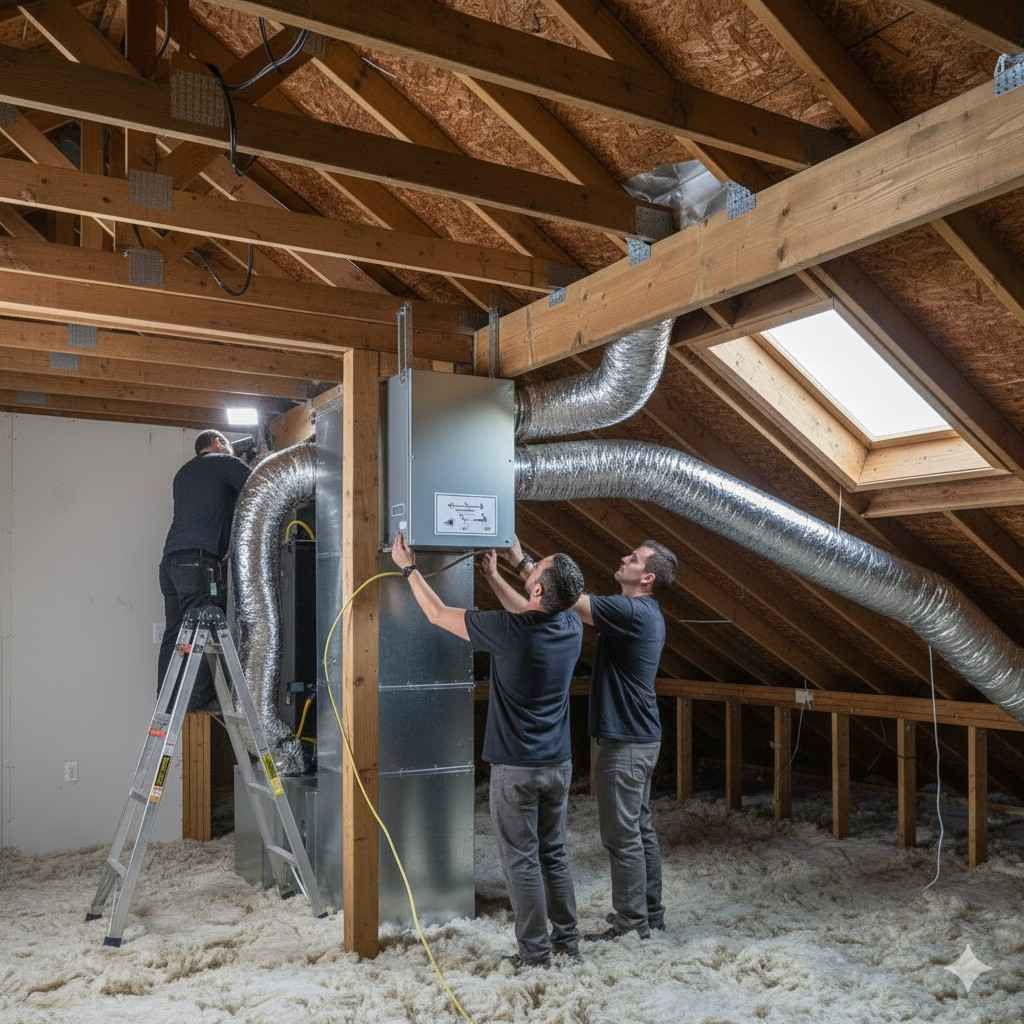 Energy Recovery Ventilator (ERV) Installation in Andover, NH. Hometown Heating & Air