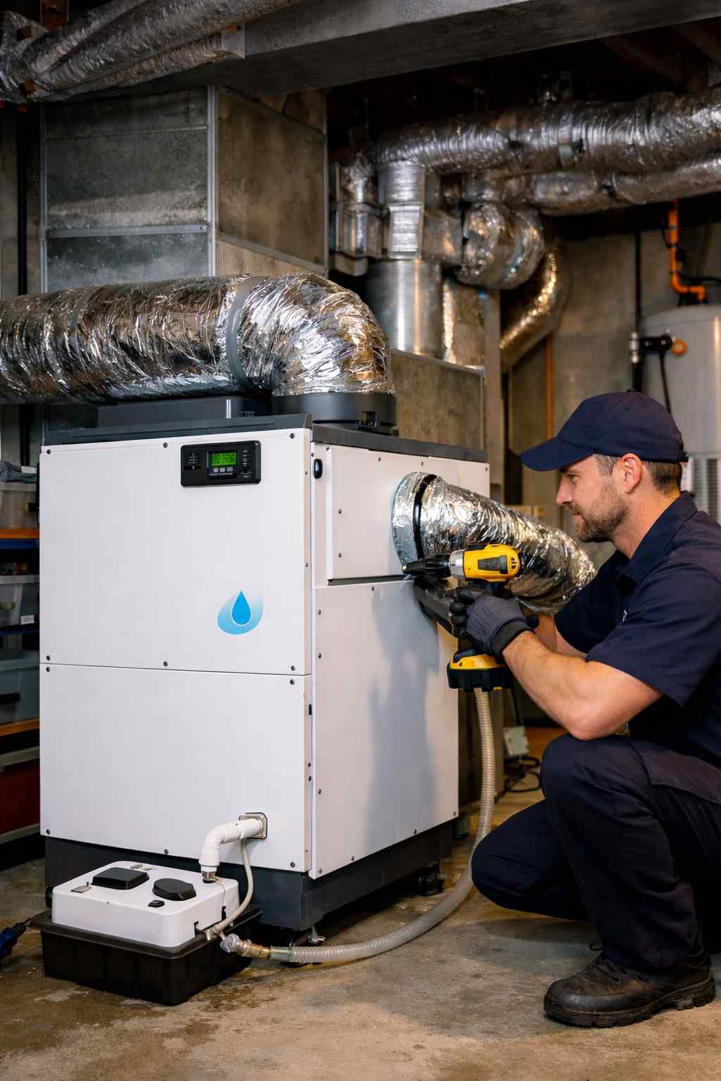 Whole-Home Dehumidifier Installation in Andover, NH. Hometown Heating & Air